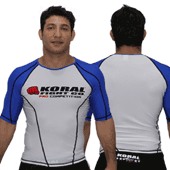 アウトレットKORALラッシュガード ProCompetition 青白/S