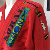 USED良品 KORAL MKM Flag Model 柔術衣 赤 A3サイズ